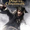 Framsidan av spelboxen till tv-spelet Pirates of the Caribbean: At Worlds End på Nintendo Wii i europeisk PAL utgåva