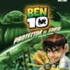 Framsidan av spelboxen till Tv-spelet Ben 10 Protector of Earth på PS2 (Playstation 2) i europeisk PAL utgåva