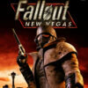 Framsidan av spelboxen till tv-spelet Fallout: New Vegas på Microsoft Xbox 360 i europeisk PAL utgåva