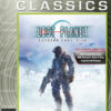 Framsidan av spelboxen till tv spelet Lost Planet: Extreme Condition - Colonies edition på Xbox 360 i europeisk Classics och pal utgåva