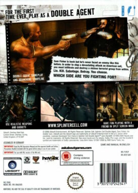 Alternative view of Tom Clancy´s Splinter Cell: Double Agent - Begagnat Nintendo Wii spel