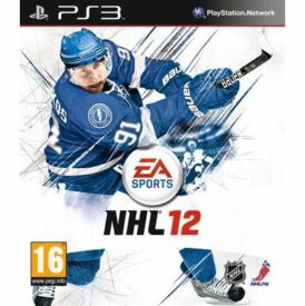 Framsidan av spelboxen till TV-spelet NHL 12 på Playstation 3 (PS3) i europeisk PAL utgåva