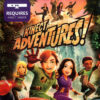 Framsidan av spelboxen till TV-spelet Kinect Adventures! på xbox 360 i europeisk PAL utgåva