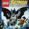 Framsidan av spelboxen till tv-spelet Lego Batman The video game på Nintendo wii i europeisk pal utgåva