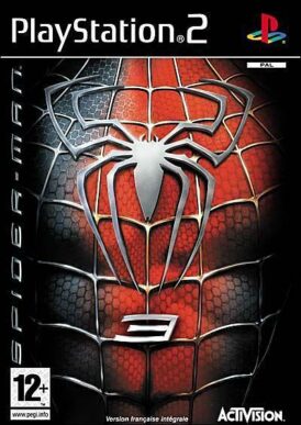 Framsidan till Avtivisions Spider-man 3 i europeisk PAL utgåva på PS2