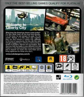 Alternative view of Grand Theft Auto IV - Platinum - Begagnat spel till Playstation 3