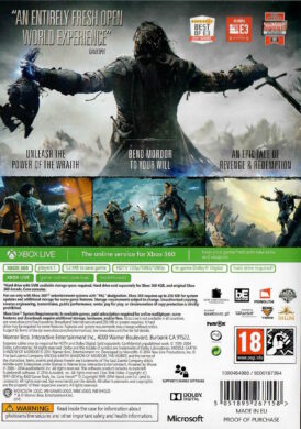 Alternative view of Middle Earth: Shadow of Mordor - Begagnat spel till Xbox 360