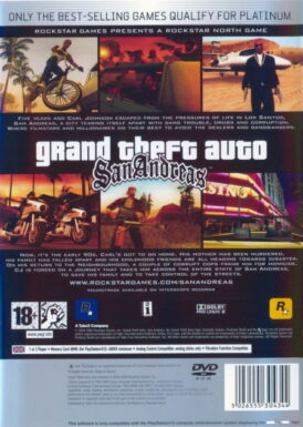 Grand Theft Auto: San Andreas - Platinum - Begagnat Spel till PS2 - Bild 3