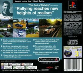 Alternative view of Colin Mcrae Rally 2.0 - Begagnat spel till PS1