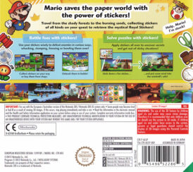 Alternative view of Paper Mario: Sticker Star - Begagnat spel till 3DS