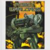 framsidan av spelboxen till tvspelet Robot Warlords på PS2 i europeisk PAL utgåva.