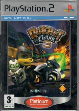 Ratchet & Clank 3 - Platinum - Nordisk - Begagnat Spel till PS2