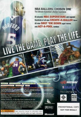 NBA Ballers: Chosen One - Promotional Copy - Xbox 360 bak