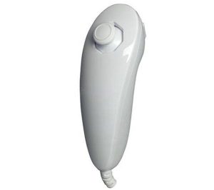 Nintendo Wii Nunchuk RVL-004 - Vit - Begagnat tillbehör till Nintendo Wii