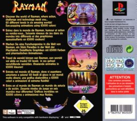 Rayman - Platinum - PS1 - Playstation 1 bak