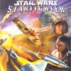 Framsidan till Lucasarts Star Wars: Starfighter i europeisk PAL utgåva på PS2