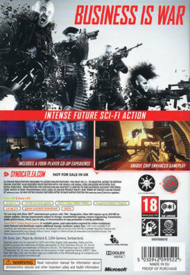 Syndicate - Xbox 360 bak