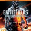 Framsidan av spelboxen till TV-speletBattlefield 3 - Premium Edition till Xbox 360 i europeisk pal utgåva