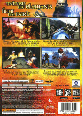 Dark Messiah of Might and Magic: Elements - Xbox 360 bak