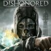 Framsidan av spelboxen till tvspelet Dishonored på Xbox 360 i europeisk PAL utgåva