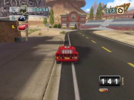 Alternative view of Disney/Pixar Bilar: Bärgarns Internationella Race - Begagnat spel till PS2