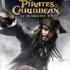 Framsidan av spelboxen till TV-spelet Pirates of the Caribbean At World's End på xbox 360 i europeisk pal utgåva