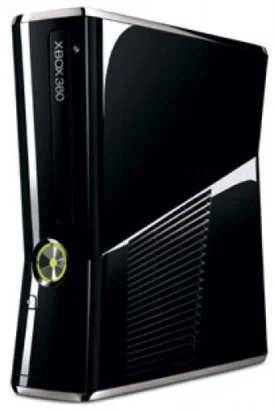 Begagnad Xbox 360 S konsol, Blank svart, model 1439, 250GB