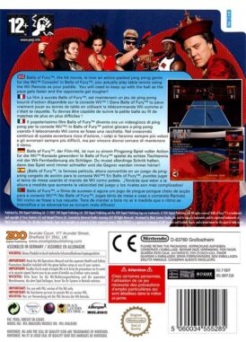 Alternative view of Balls of Fury - Nintendo Wii