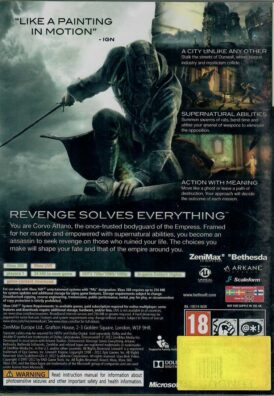 Alternative view of Dishonored - Begagnat spel till Xbox 360