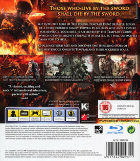 The Cursed Crusade - PS3 bak