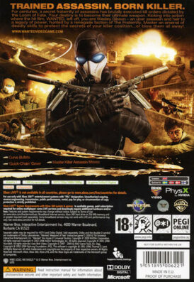 Wanted Weapons of fate - Xbox 360 bak