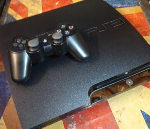 Begagnad Playstation 3 Slim konsol, Svart, Modell CECH-2504B, 320GB