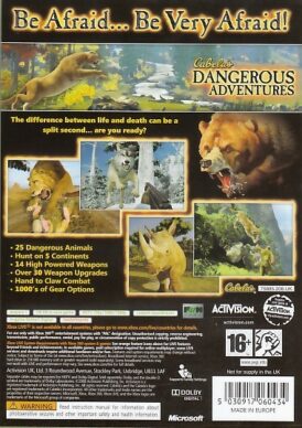 Cabela's Dangerous Adventures - Xbox 360 bak