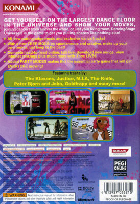 Dancing Stage Universe 2 - Xbox 360 bak