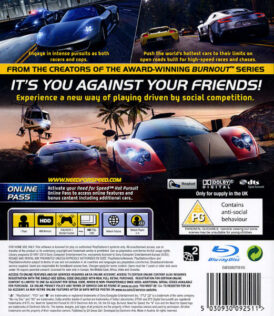 Need for speed Hot pursuit ps3 bak