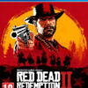 framsidan av spelboxen till tv-spelet Red dead redemption 2 på PS4 i europeisk pal utgåva
