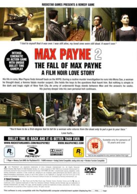 Alternative view of Max Payne 2: The fall of Max Payne - Begagnat spel till Playstation 2