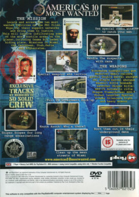 America's 10 Most Wanted ps2 bak