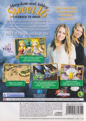 Mary-Kate and Ashley Sweet 16 Licensed to Drive - PS2 bak