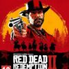 framsidan av spelboxen till tv-spelet Red Dead Redemption 2 på Xbox One io europeisk pal utgåva