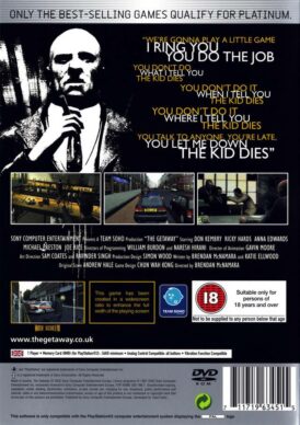 The Getaway - Platinum - Playstation 2 bak