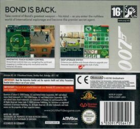 Alternative view of 007 Quantum of Solace - Nintendo DS