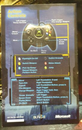 Alternative view of Halo: Combat evolved Xbox - Endast bruksanvisning