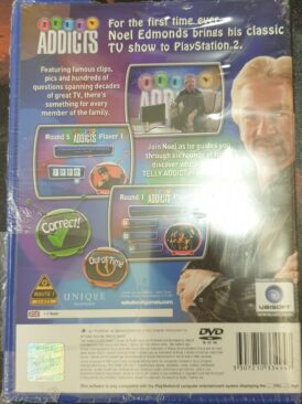 Alternative view of Telly Addicts - Multiplayer Family Edition - Komplett nytt, skadat spel till Playstation 2