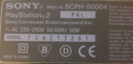 Alternative view of Playstation 2 FAT konsol (Svart) - Begagnad konsol Playstation 2