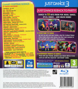 Just dance 3 Playstation 3 bak