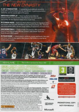 NBA 2K13 promotional copy bak