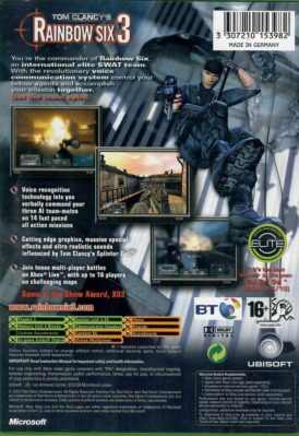 Alternative view of Tom Clancy's: Rainbow Six 3 - Begagnat spel till Xbox
