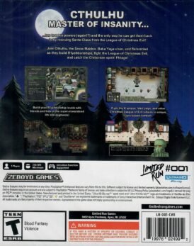 Cthulhu Saves Christmas - Ps5 back