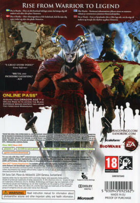 Dragon Age II - Xbox 360 bak